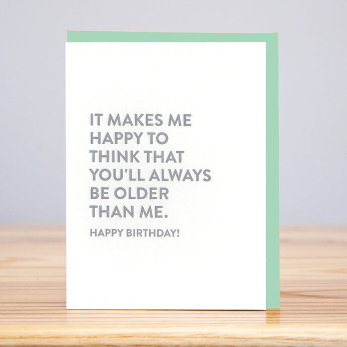 Always Older Birthday Card