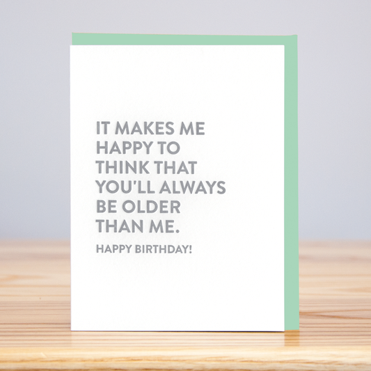 Always Older Birthday Card