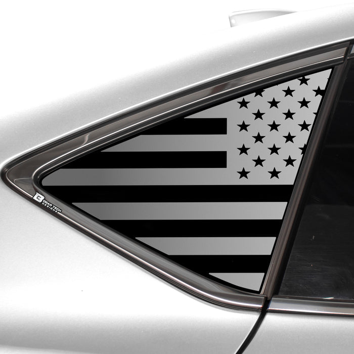 Quarter Window American Flag Vinyl Decal Stickers Fits Acura TLX 2021 - 2025 - Bogar Tech Designs