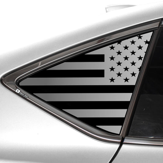 Quarter Window American Flag Vinyl Decal Stickers Fits Acura TLX 2021 - 2025 - Bogar Tech Designs