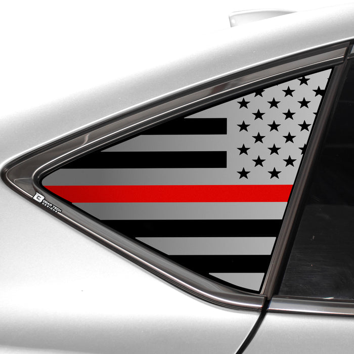 Quarter Window American Flag Vinyl Decal Stickers Fits Acura TLX 2021 - 2025 - Bogar Tech Designs