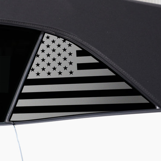 Quarter Window American Flag Vinyl Decal Stickers Fits Ford Mustang Convertible 2024 - Bogar Tech Designs