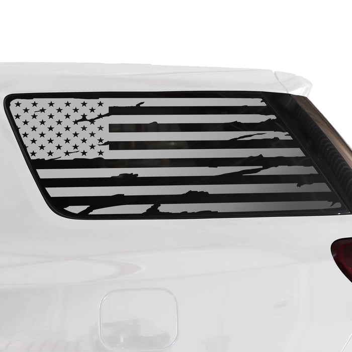 Quarter Window American Flag Vinyl Decal Stickers Fits GMC Acadia 2017 - 2023 - Bogar Tech Designs