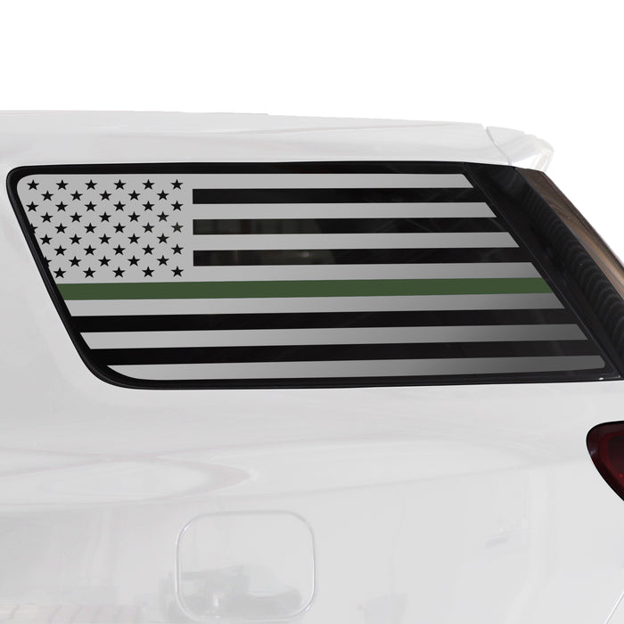 Quarter Window American Flag Vinyl Decal Stickers Fits GMC Acadia 2017 - 2023 - Bogar Tech Designs