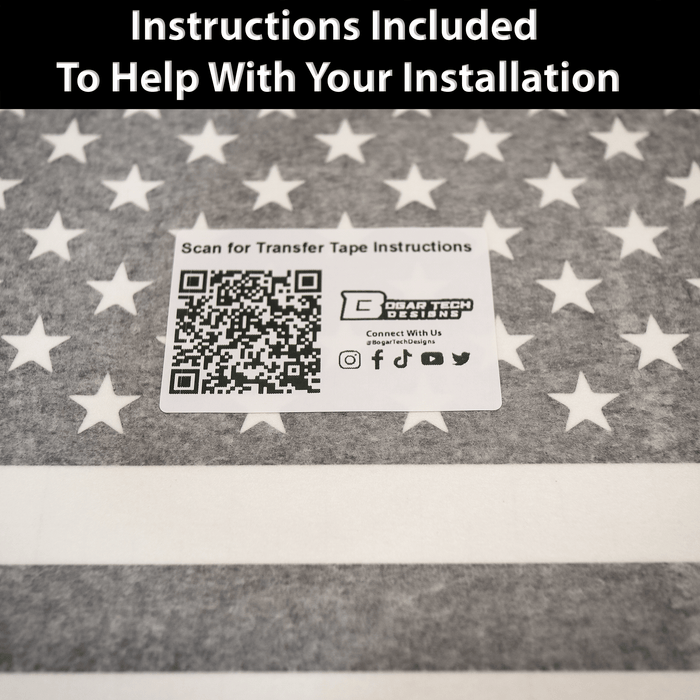 Quarter Window American Flag Vinyl Decal Stickers Fits Porsche Taycan 2020 - 2025 - Bogar Tech Designs