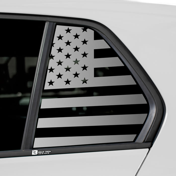 Quarter Window American Flag Vinyl Decal Stickers Fits Volkswagen Golf 2022 - 2025 - Bogar Tech Designs