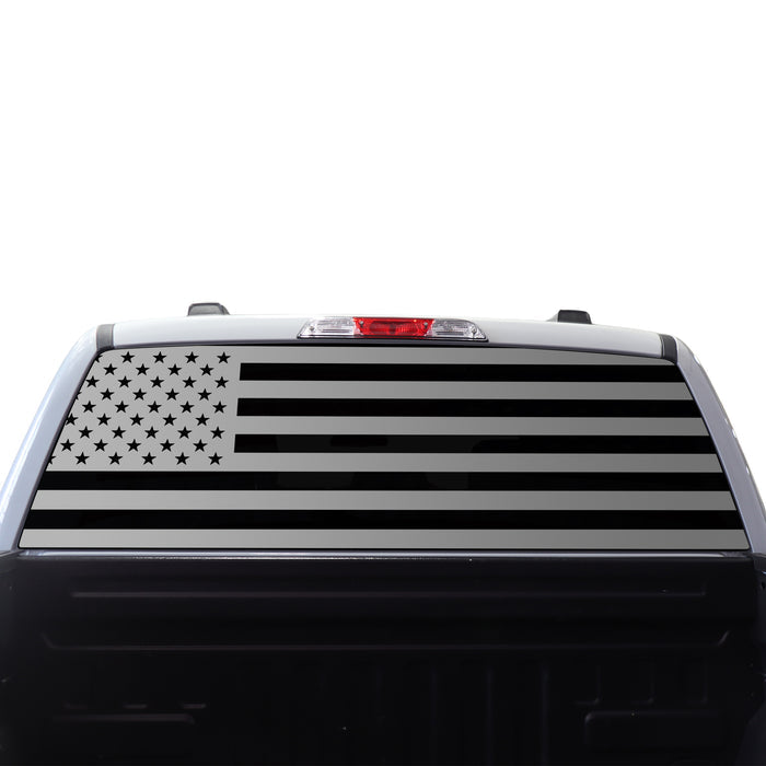 American Flag Rear Side Window Vinyl Decal Stickers Fits Ford F - 150 F150 2015 - 2025 - Bogar Tech Designs