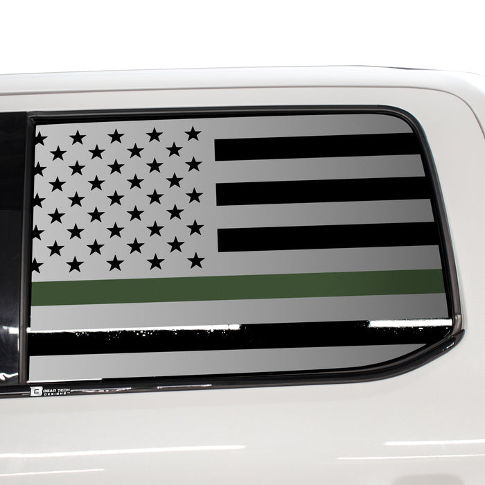 Rear Side Windows / Thin Green Line