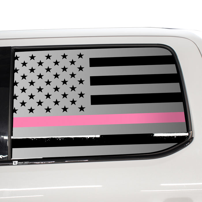 Rear Side Windows / Thin Pink Line
