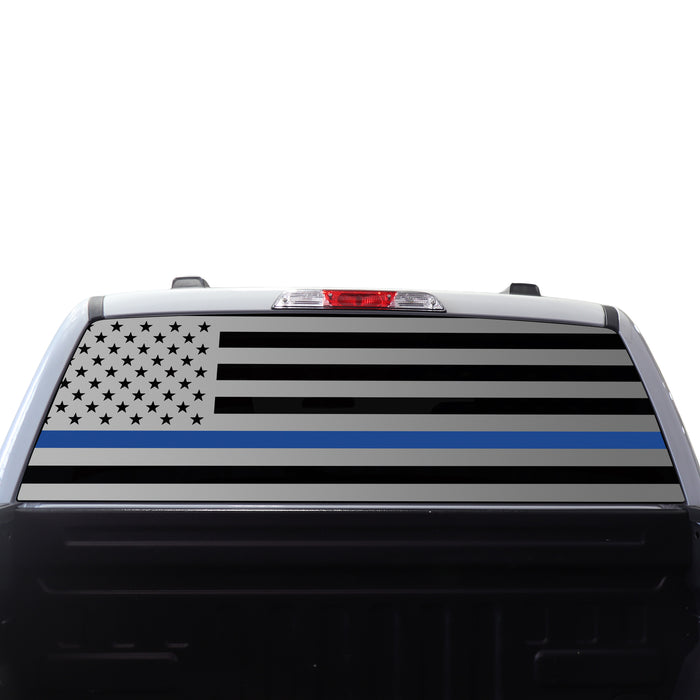 American Flag Rear Side Window Vinyl Decal Stickers Fits Ford F - 150 F150 2015 - 2025 - Bogar Tech Designs