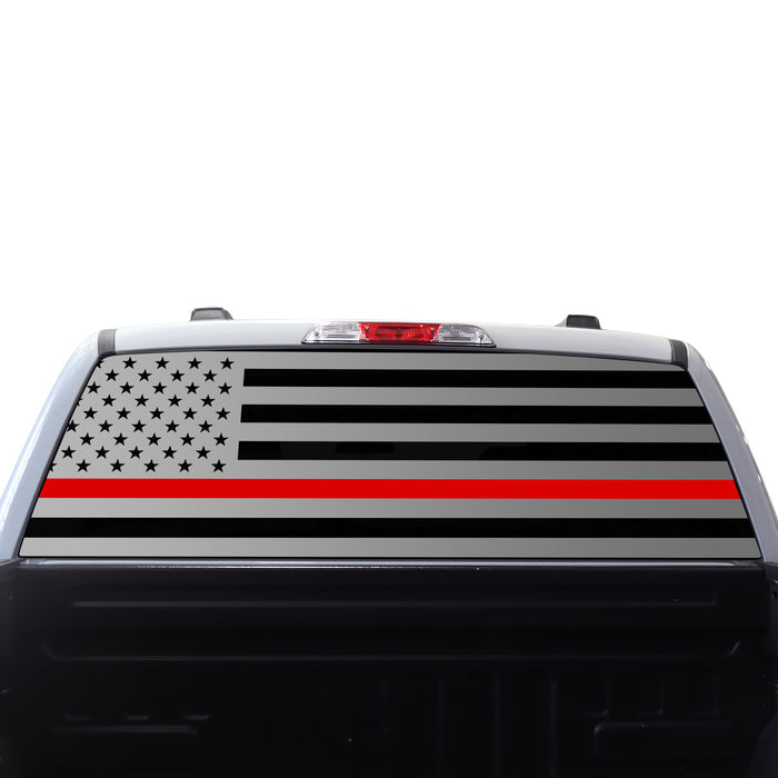 American Flag Rear Side Window Vinyl Decal Stickers Fits Ford F - 150 F150 2015 - 2025 - Bogar Tech Designs