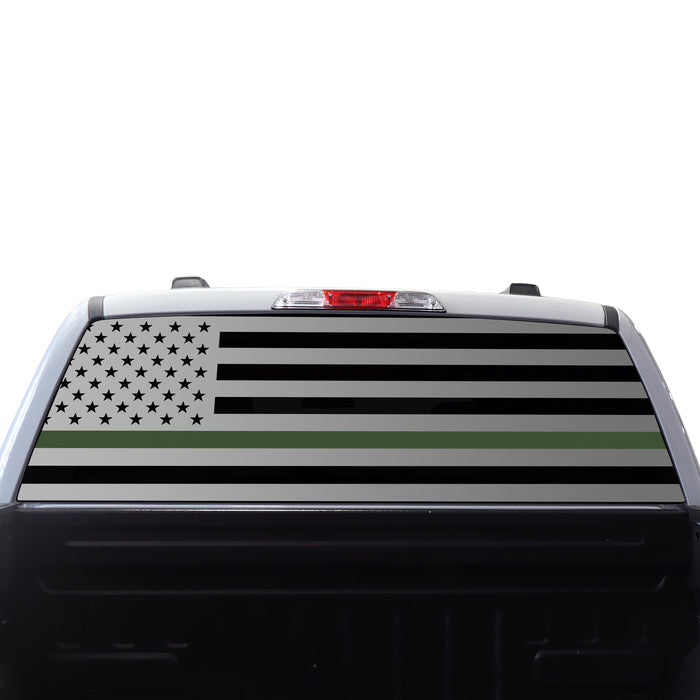Rear Windshield / Thin Green Line