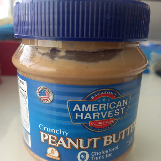 American Harvest Crunchy P-Butter 340g