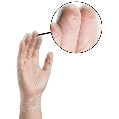 AMMEX Clear Vinyl Exam Latex Free Disposable Gloves - SMALL & MEDIUM - Palms Fashion Inc.