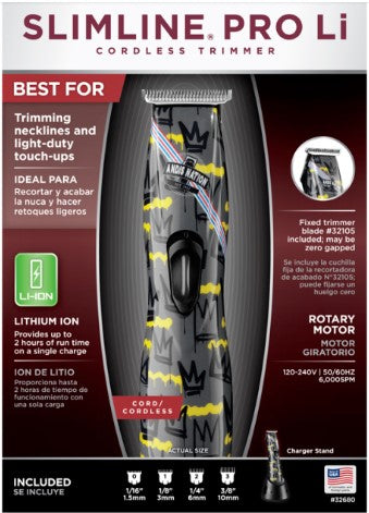 Andis Slimline Pro Li T-Blade Cordless Nation Trimmer # 32680 - Palms Fashion Inc.