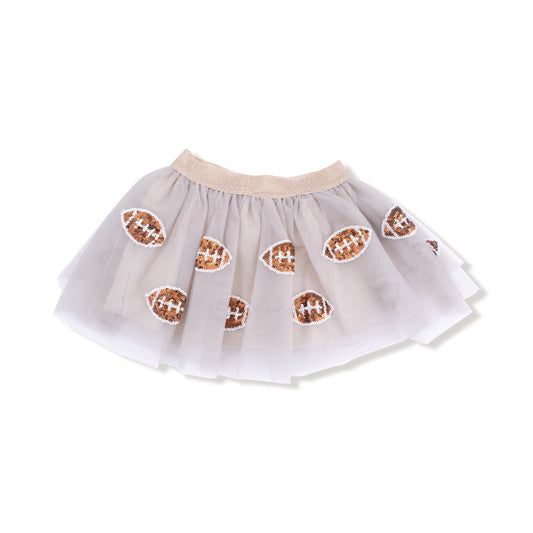 Angel Dear Varsity Football Tutu-Oatmeal
