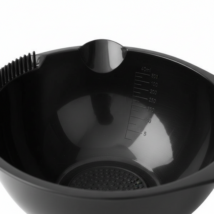 Annie Hair Dye & Tint Bowl with Scraper 450ml, 1 Count, Black