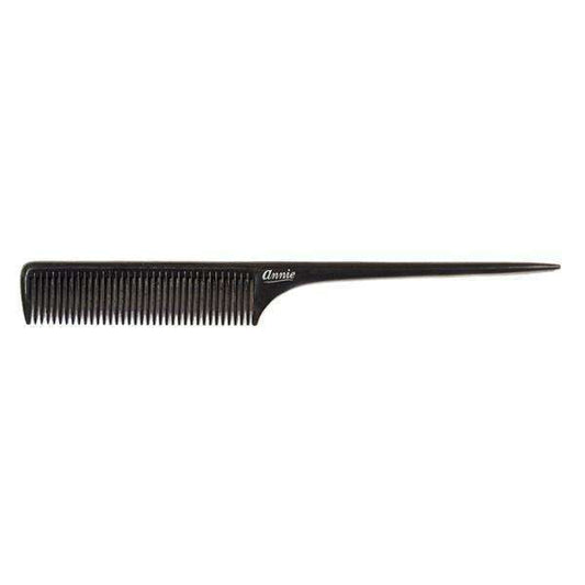 Annie Heavy Rat Tail Comb, 12 Count Bulk Set, Black