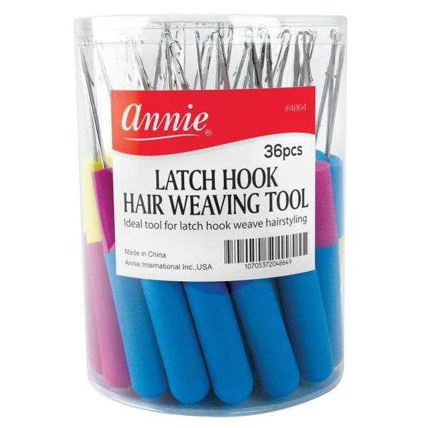 Annie Latch Hooks In Jar, 36 Count, Assorted Colors