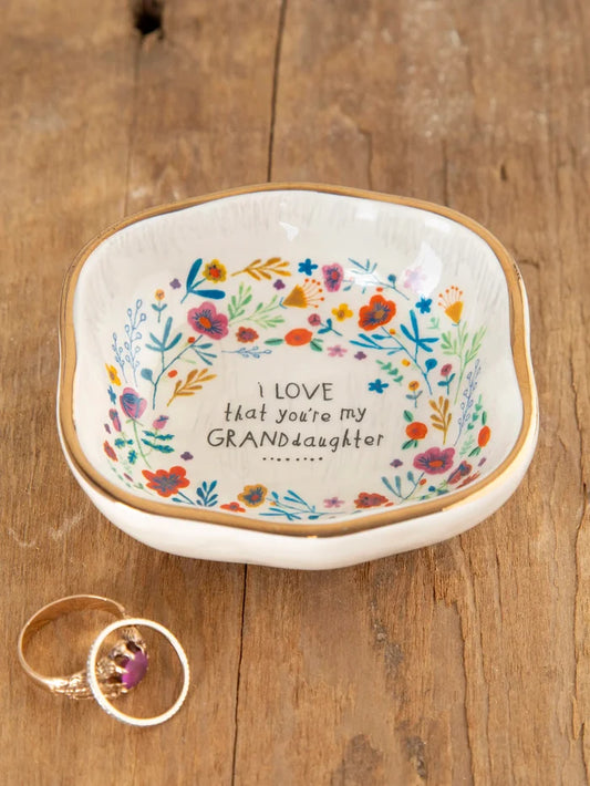 Antiqued Trinket Bowl - Granddaughter-view 1