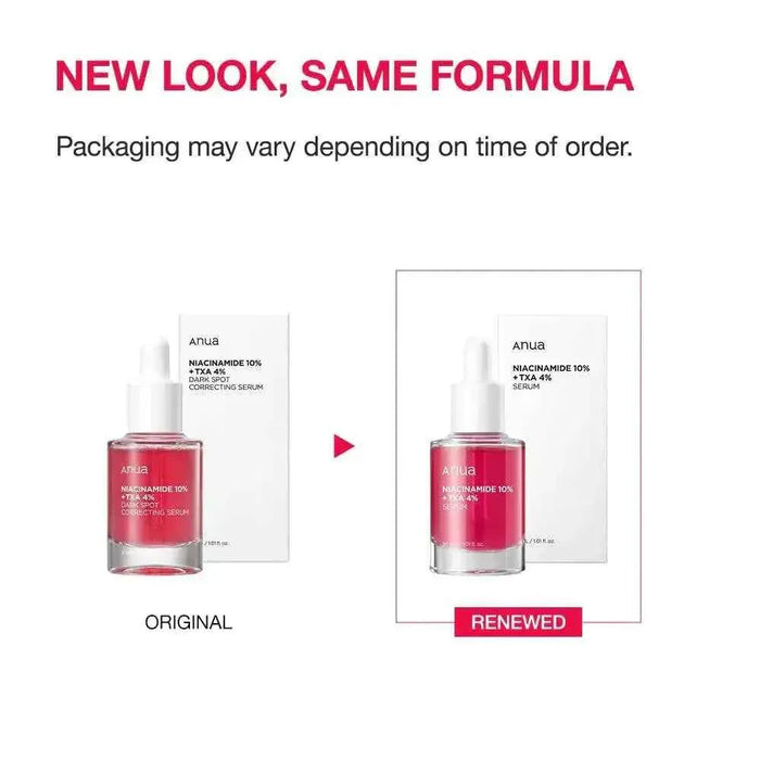 Anua Niacinamide Serum 10% + TXA 4% Brightening Formula for Radiant Skin - Achieve Glowing Complexion - Brightening Face Serum - Anua -- United Arab Emirates -- Pinky Cosmetics