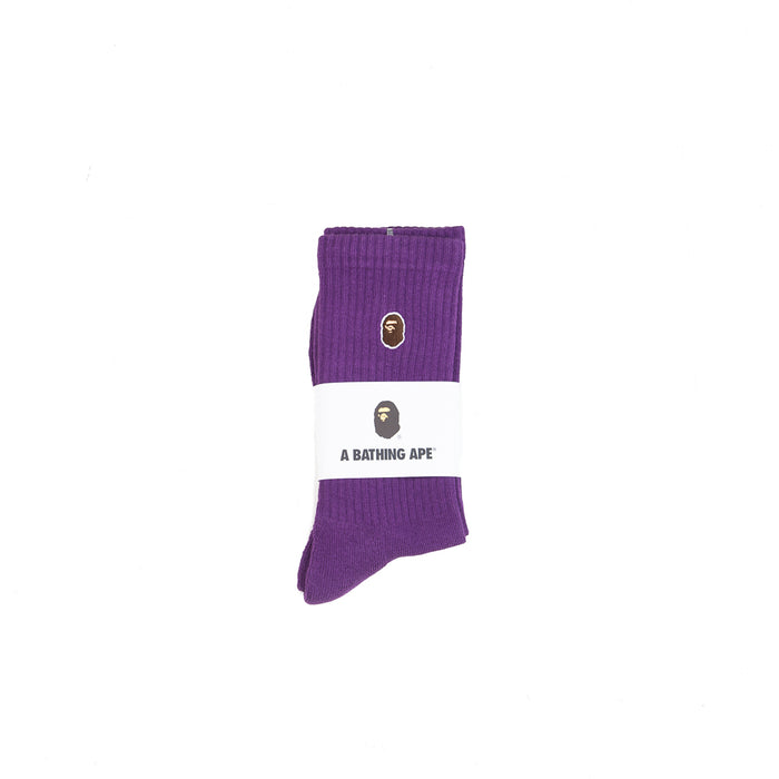 Ape Head One Point Socks (Purple)
