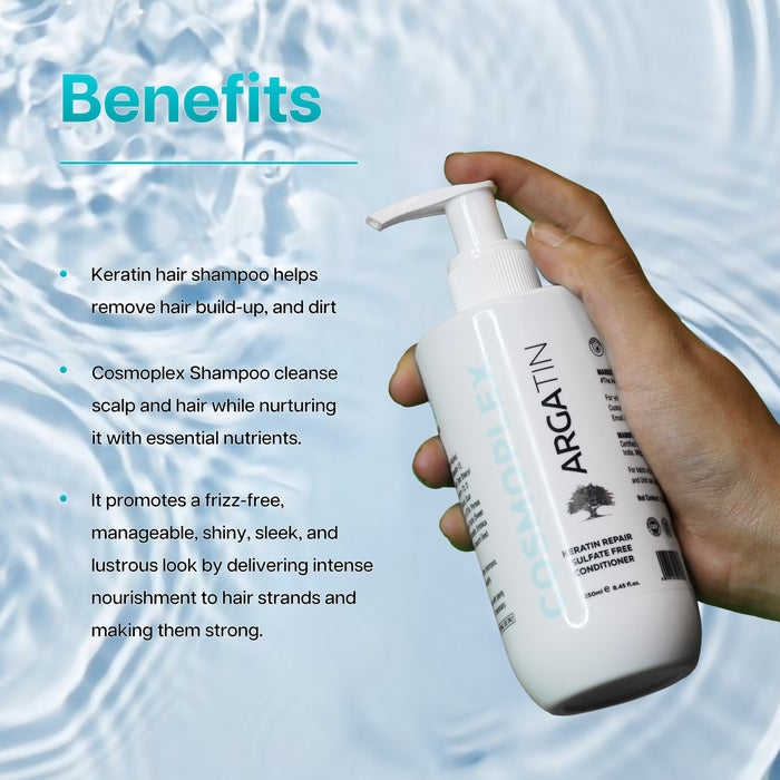 ARGATIN Keratin Repair Sulfate Free Cosmoplex Shampoo-250 ml