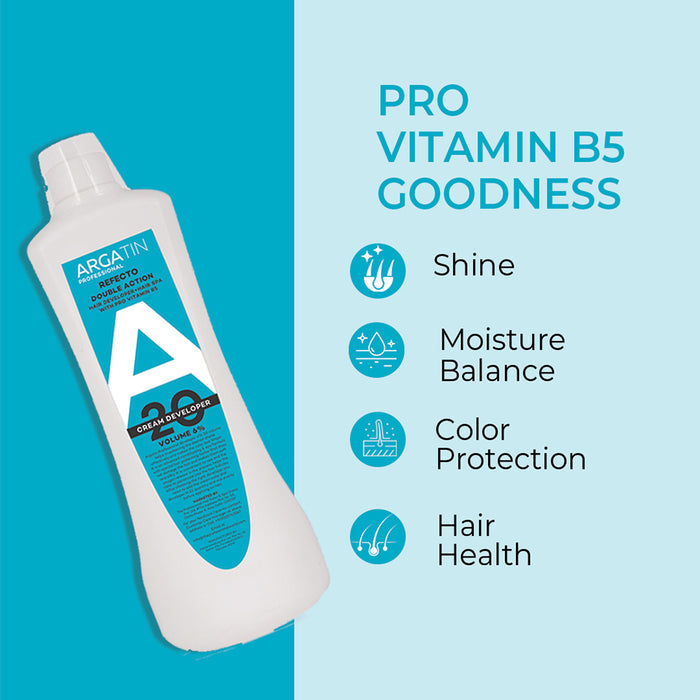 ARGATIN Professional Naturalis Hair Color Developer 20 Volume 6% - 1000ml