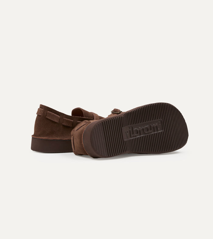 Aurora for Drake's Middle English Brown Roughout Leather Shoe