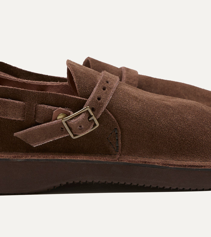 Aurora for Drake's Middle English Brown Roughout Leather Shoe