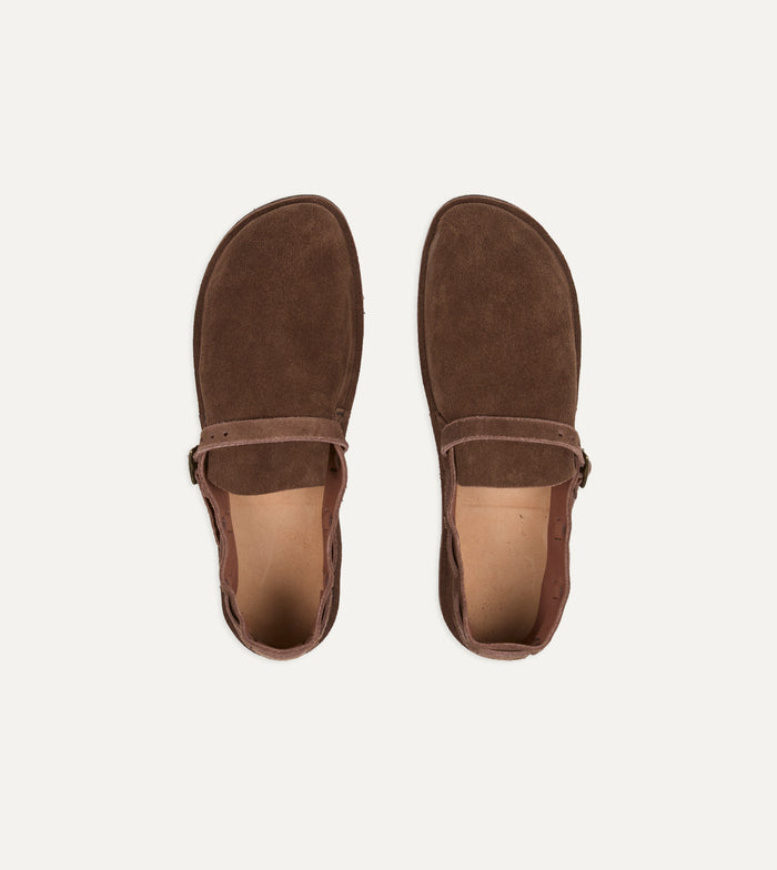 Aurora for Drake's Middle English Brown Roughout Leather Shoe