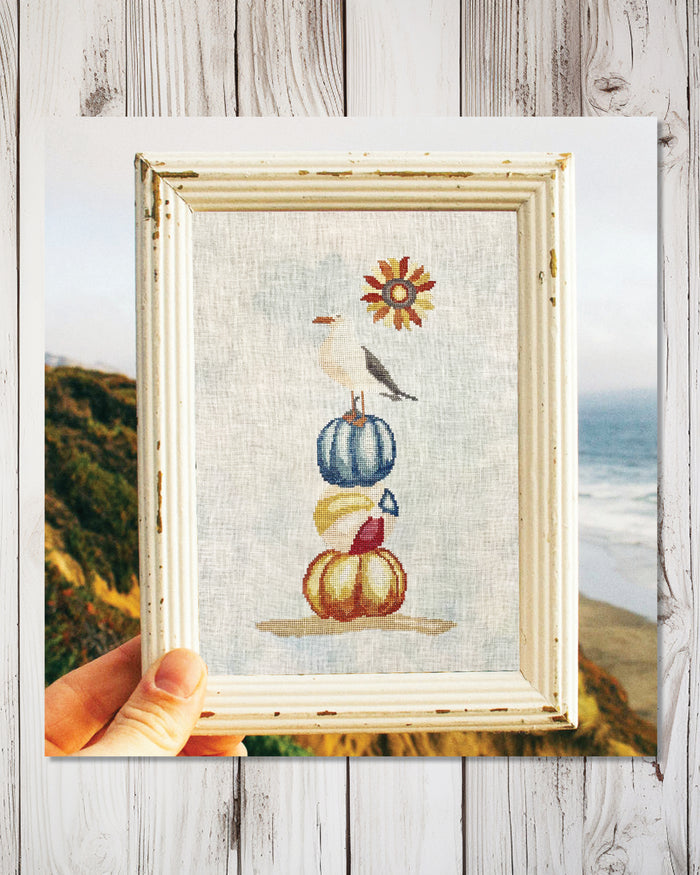 Autumn Seaside Cross Stitch Pattern