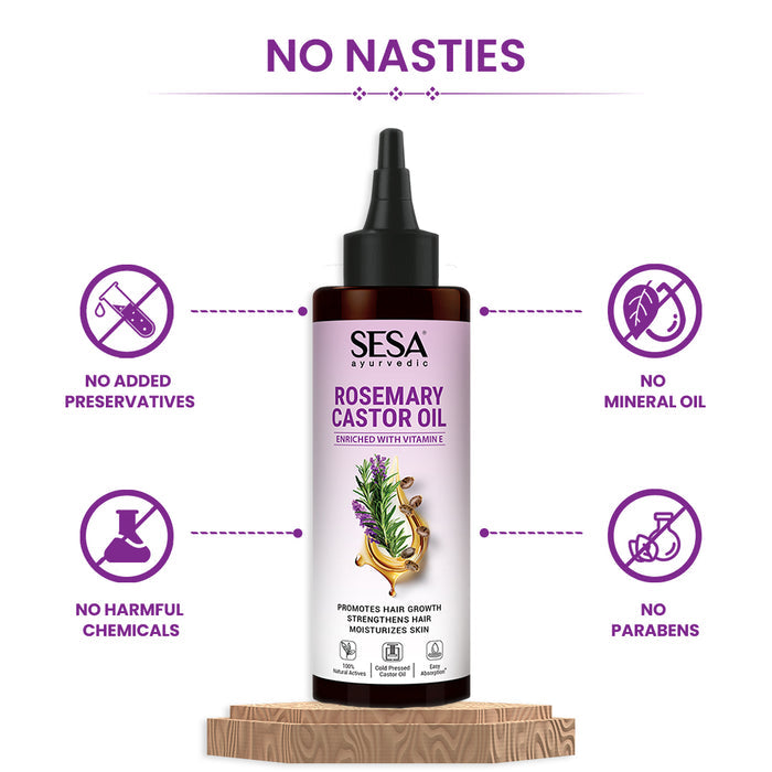 Ayurvedic Rosemary Castor Oil - 200ml