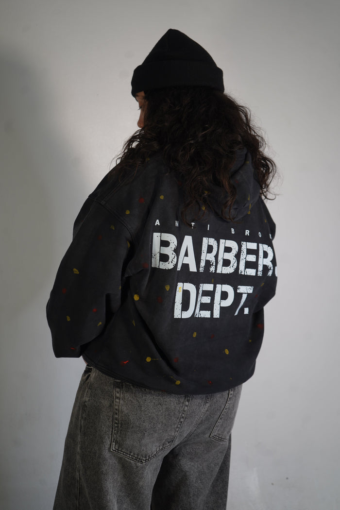 Barbers Dept. Painted Hoodie