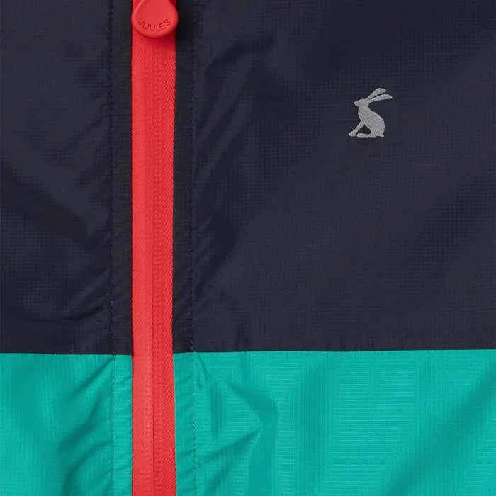 Bayfield colourblock waterproof recycled Packable jacket | Joules - Joules