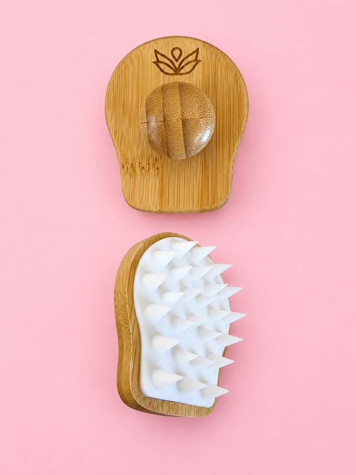 Be Well Scalp Retreat| Bamboo + Silicone Scalp Massager