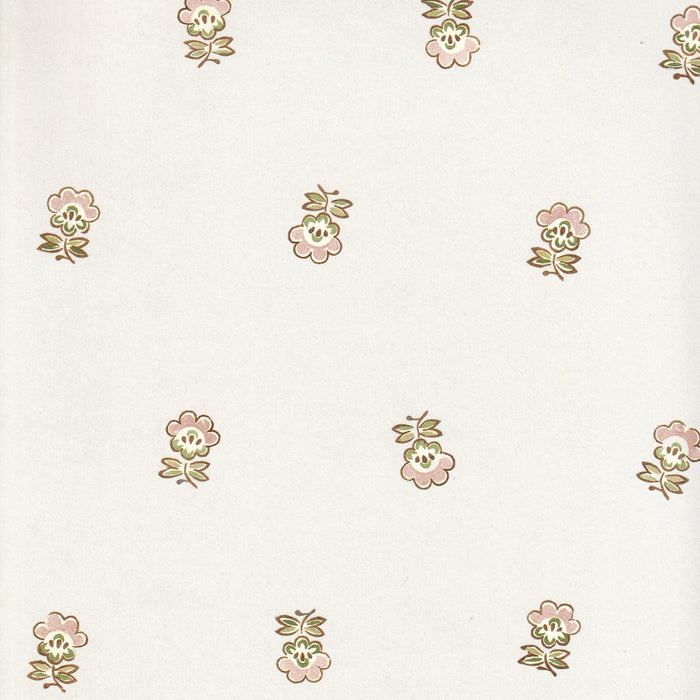 Betty Mauve floral wallpaper, made to order, manufactured in the USA with short lead times