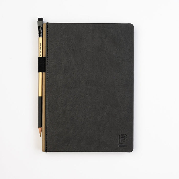 Blackwing Lab 05.13.25 Black Hardcover Notebook with Gold Pencil
