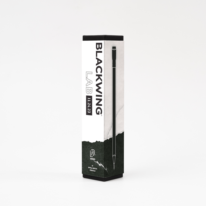 Blackwing Lab 11.24.23 - black and white packaging, set of 12 pencils