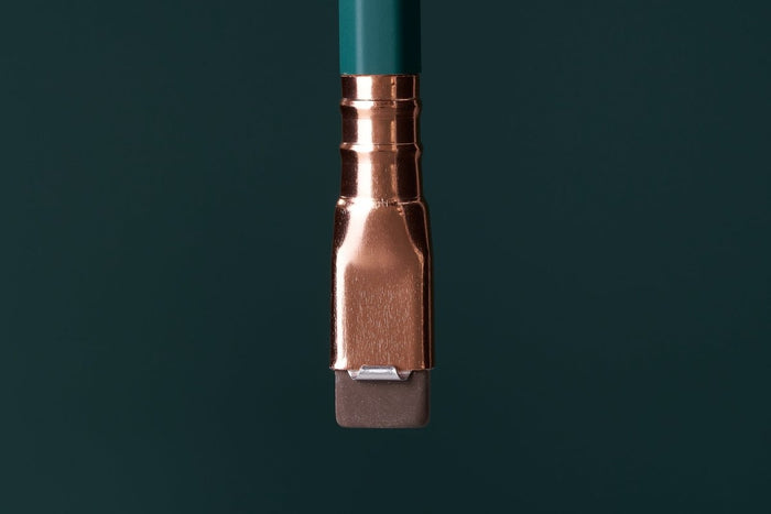 Blackwing matte green pencil with brown eraser
