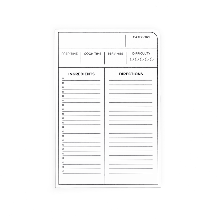 Recipe Card front