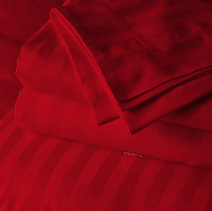 blood-red 20x54 stripe body pillow covers