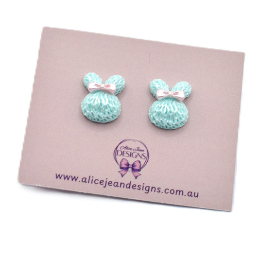 Blue Bunny Earrings