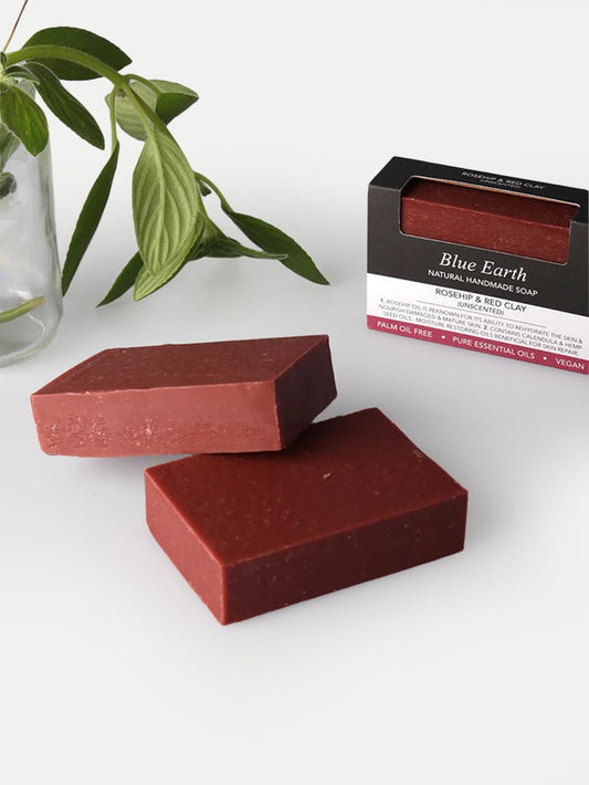Blue Earth Soap | Rosehip & Red Clay-Image 1