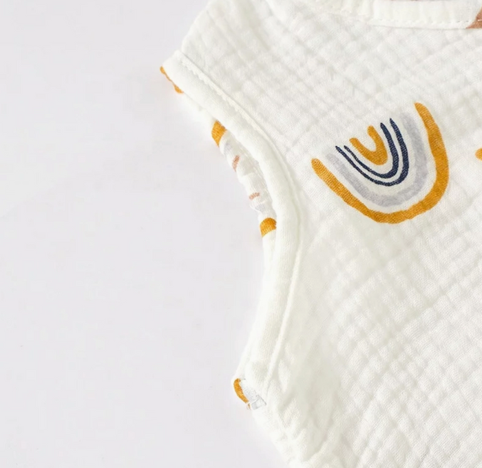 Boho Colorful Rainbow Baby Swaddle Sac