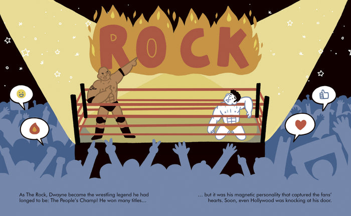 Book - Little People, Big Dreams - Dwayne Johnson - Spread 2
