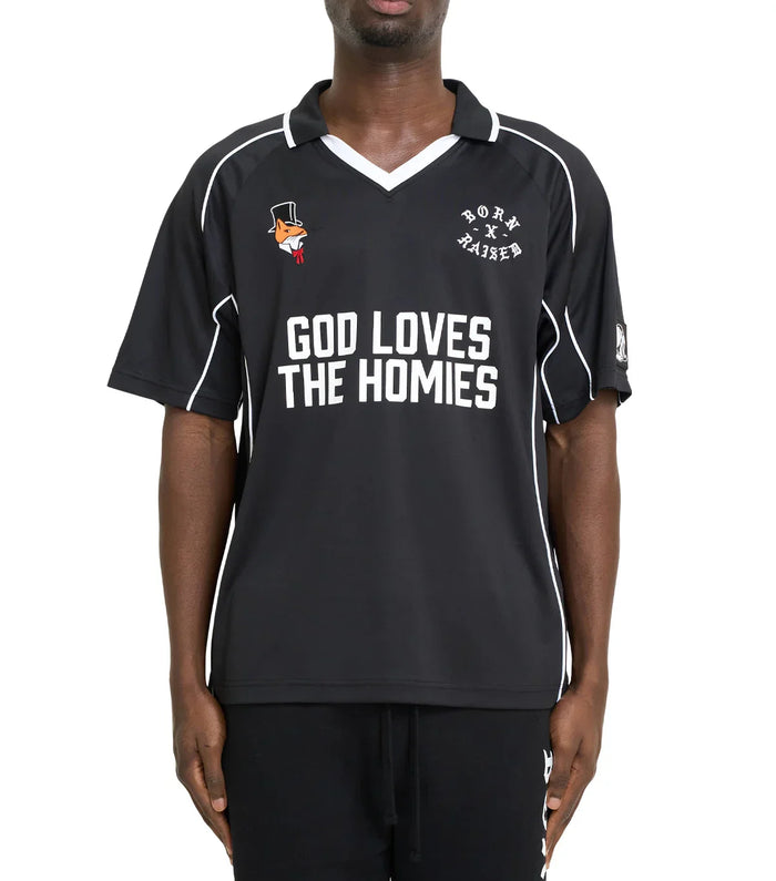 Born x Raised God Loves The Homies Jersey Black