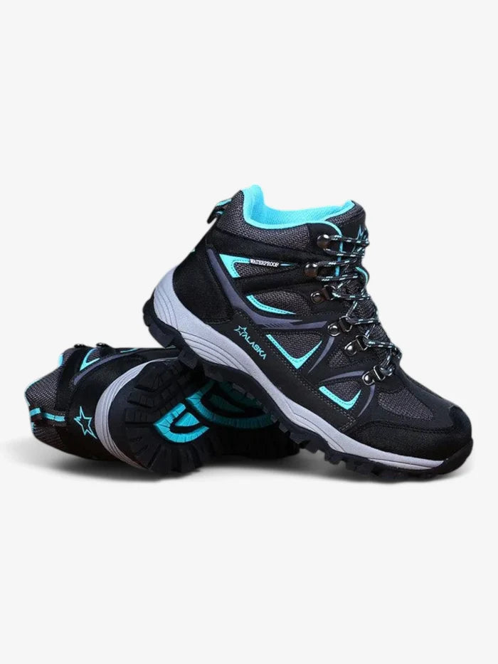 Botas Alaska Jade Waterproof Trekking Mujer Gris Verde