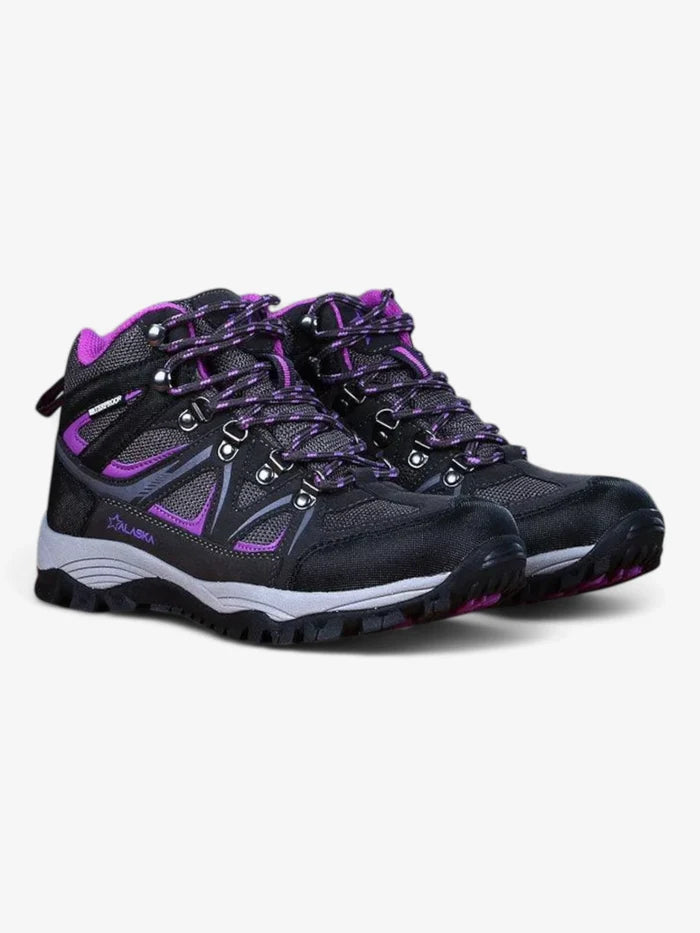 Botas Alaska Jade Waterproof Trekking Mujer Gris Violeta