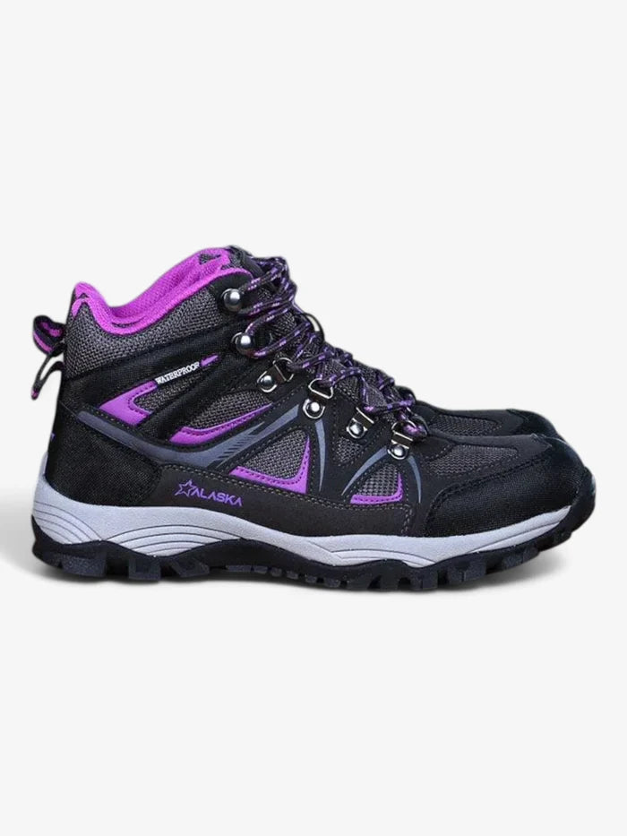 Botas Alaska Jade Waterproof Trekking Mujer Gris Violeta